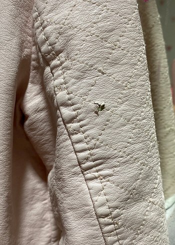 Bej Deri Kız Çocuk Ceket - Görsel 2