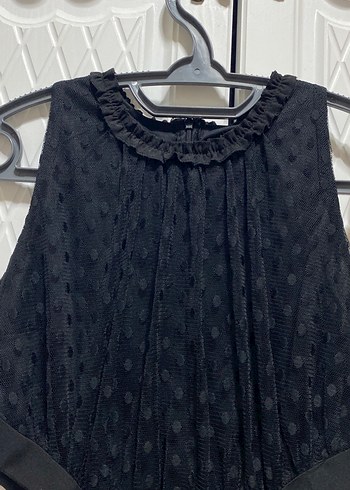 Siyah Fırfırlı Gotik Uzun Abiye Elbise - Görsel 3