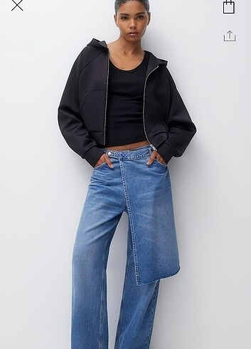 Pull and Bear Pull bear crop bomber ceket