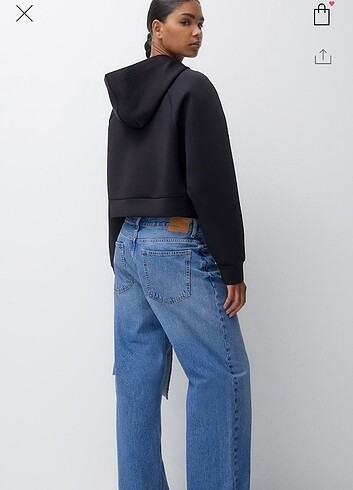 l Beden Pull bear crop bomber ceket