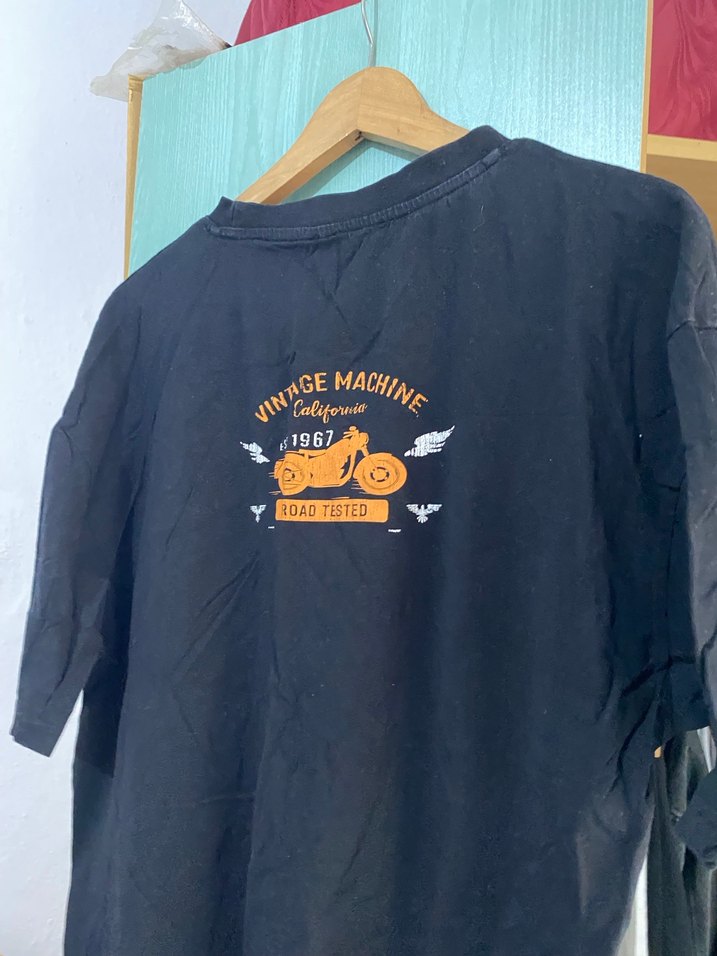 Siyah Erkek Kısa Kollu Tişört - Görsel 2