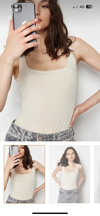 Bej bodysuit