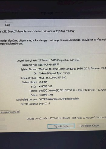 Bej Renk ASUS Dizüstü Bilgisayar - Görsel 5