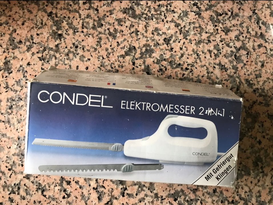 Beyaz Elektrikli Plastik Mutfak Bıçağı - Görsel 2