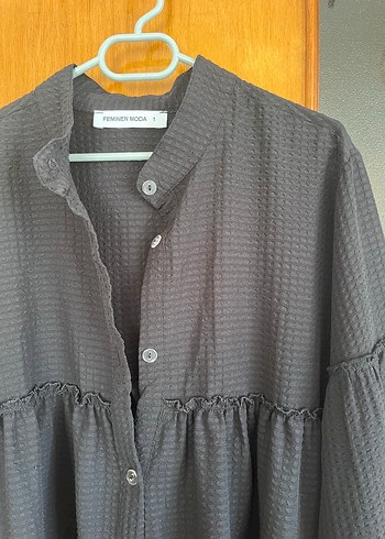 Kadın Siyah Gömlek - Görsel 2