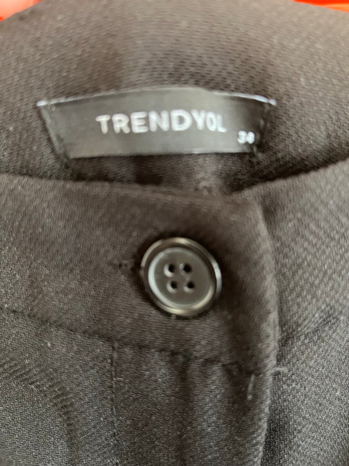 Kadın Siyah Kumaş Pantolon - Görsel 3