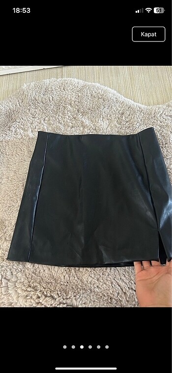 H&M mini deri etek