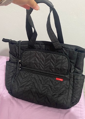 Skip hope siyah anne bebek bakım çantası - Görsel 5