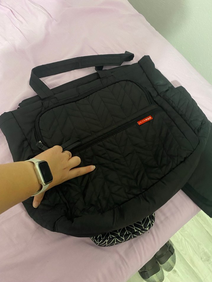 Skip hope siyah anne bebek bakım çantası - Görsel 2