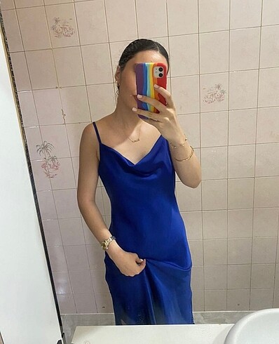 Diğer Saten gece elbisesi