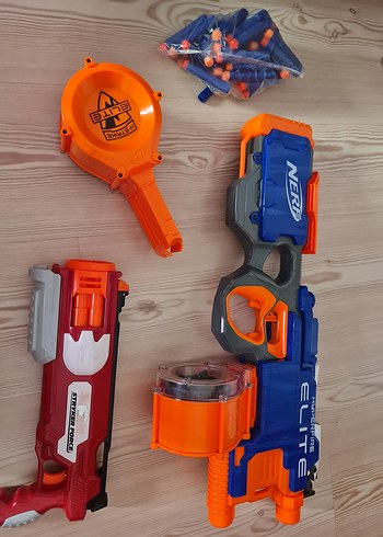 Renkli Nerf Elite Oyuncak Tüfek Seti