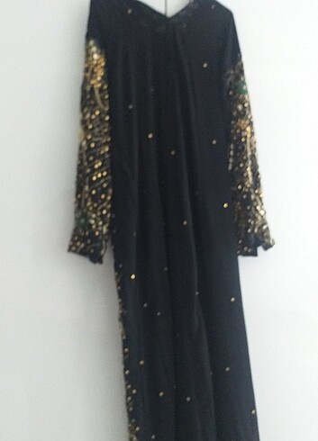 38 Beden siyah Renk Kaftan yöresel elbise 
