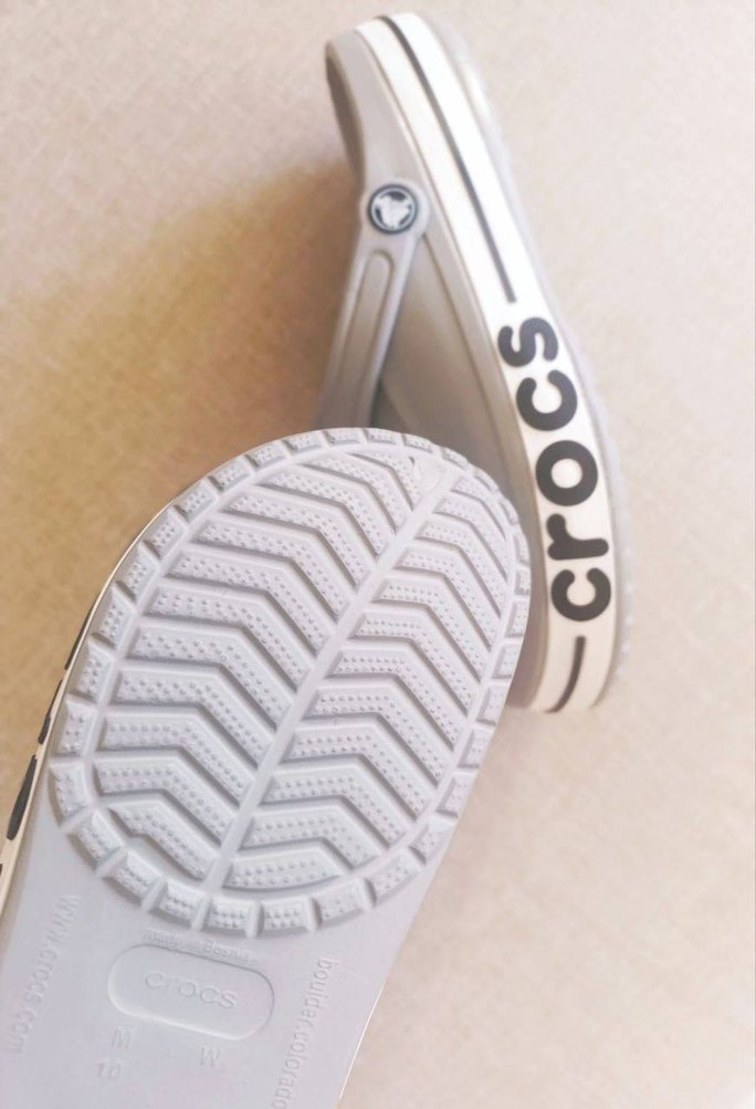 Gri Erkek Spor Sandalet Crocs Velcro - Görsel 4