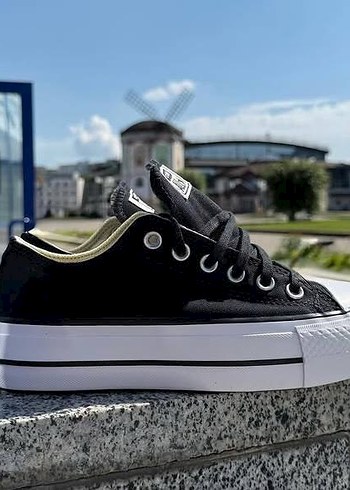 36 Beden Converse Siyah Platform Kadın Spor Ayakkabı