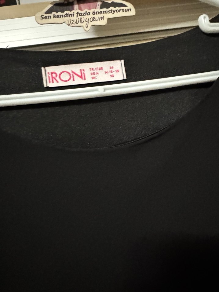 Drapeli Siyah Uzun Kollu Bluz - Görsel 4