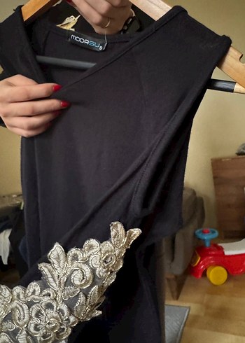 Dantel Detaylı Siyah Bohem Kadın Bluz - Görsel 3