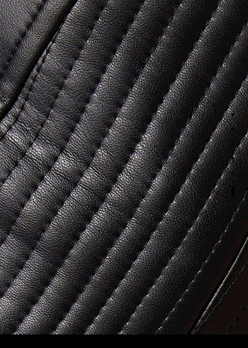 Siyah Deri Mini Biker Büstiyer - Görsel 6