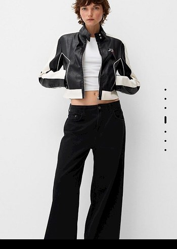 Kadın Siyah Deri Kemerli Ceket - Görsel 2