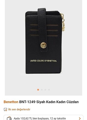 Benetton sıfır cuzdan 