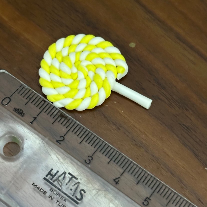 Sarı şeker toka obje - Görsel 3