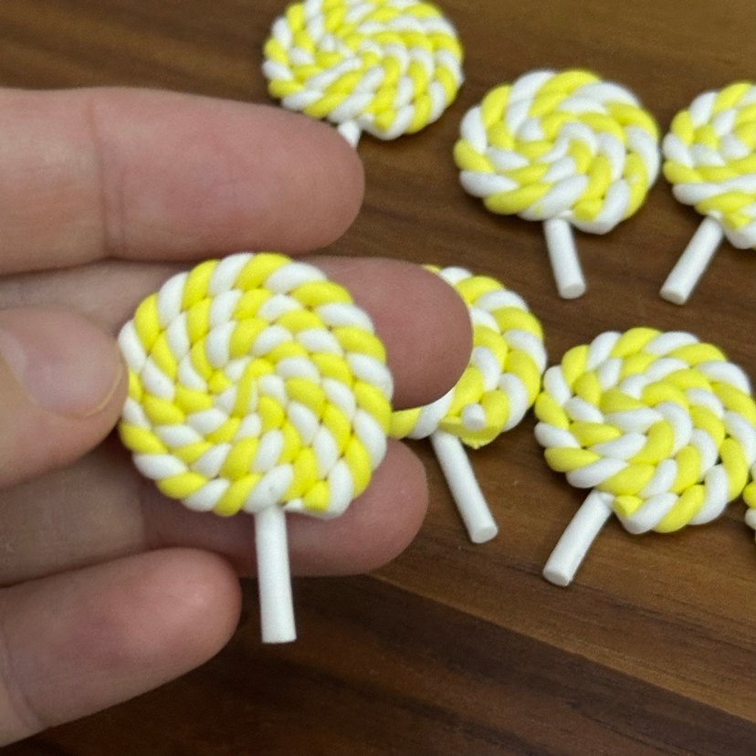 Sarı şeker toka obje - Görsel 2