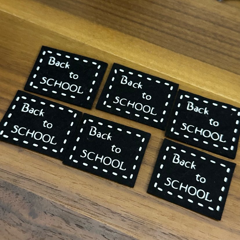 Siyah 'Back to SCHOOL' Etiketi - Görsel 3