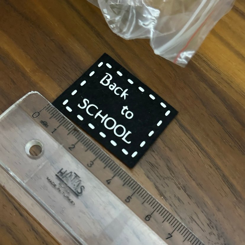 Siyah 'Back to SCHOOL' Etiketi - Görsel 2