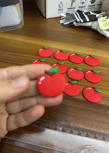 Silikon elma obje - Görsel 2