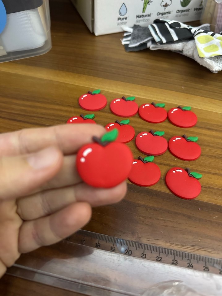 Silikon elma obje - Görsel 2