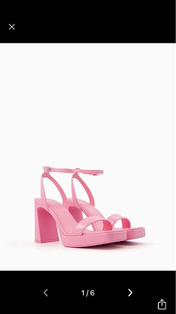 Bershka Bershka pembe sandalet kalın topuk