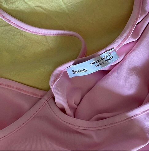 s Beden pembe Renk bershka pembe elbise