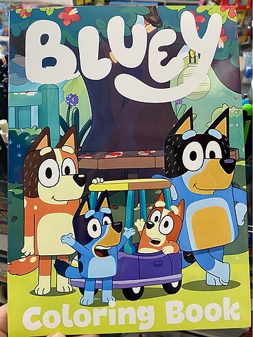 Bluey boyama kitabı