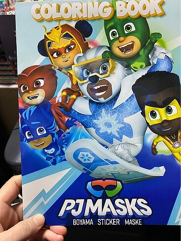 Pija maskeliler boyama kitabı