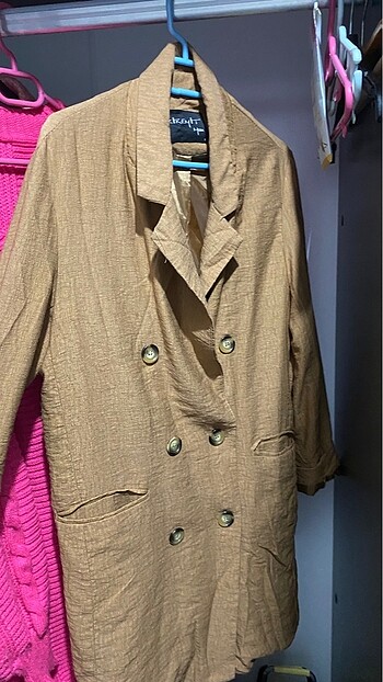 s Beden camel Renk Blazer Ceket
