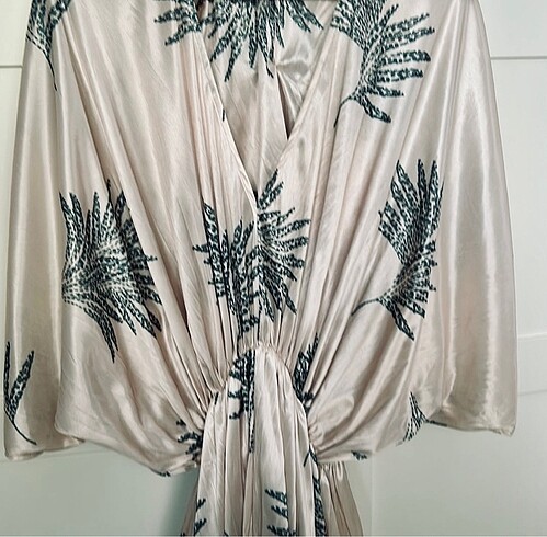 Zara Zara Saten Gece Elbisesi