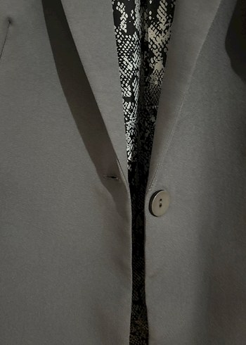 38 Beden Gri Kadın Blazer Ceket