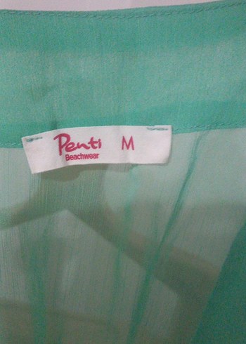 Bohem V Yakalı Turkuaz  Pareo - Görsel 3