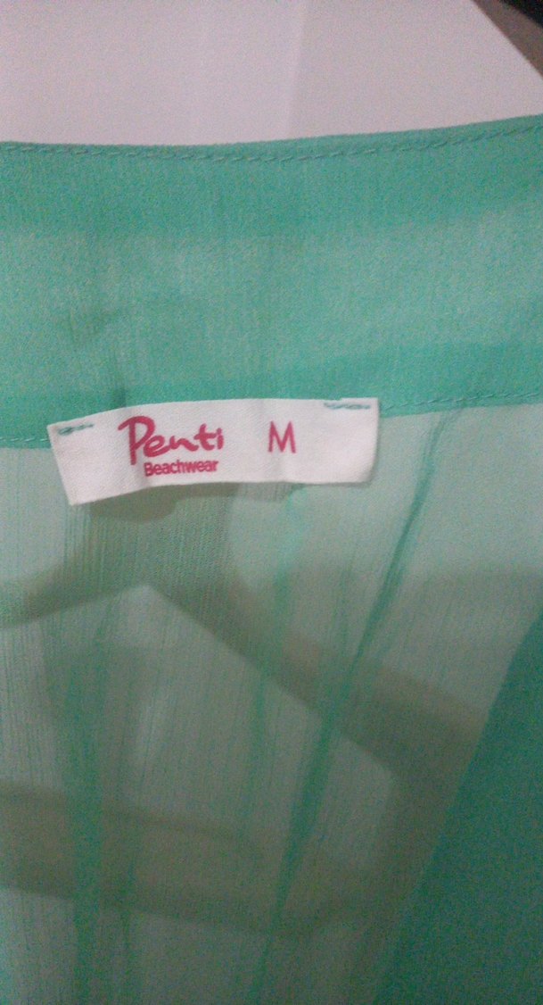 Bohem V Yakalı Turkuaz  Pareo - Görsel 3