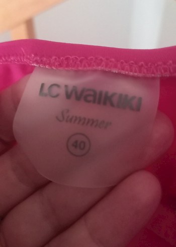 Pembe Drapeli Kadın Mayo - Görsel 5