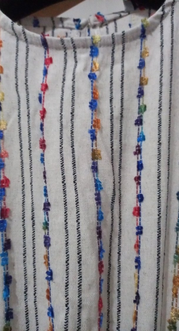 Nakışlı, Kuşaklı Bohem Elbise - Görsel 4