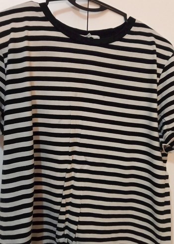 ÜCRETSİZDİR Siyah çizgili Tişört - Görsel 5
