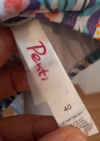 Çok Renkli Bağlamalı Fırfırlı Penti Mayo - Görsel 9