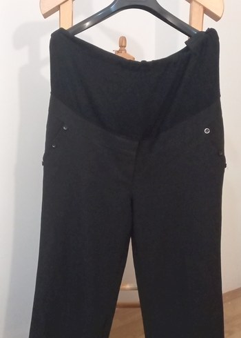 Siyah Düğmeli Hamile Pantolonu - Görsel 2