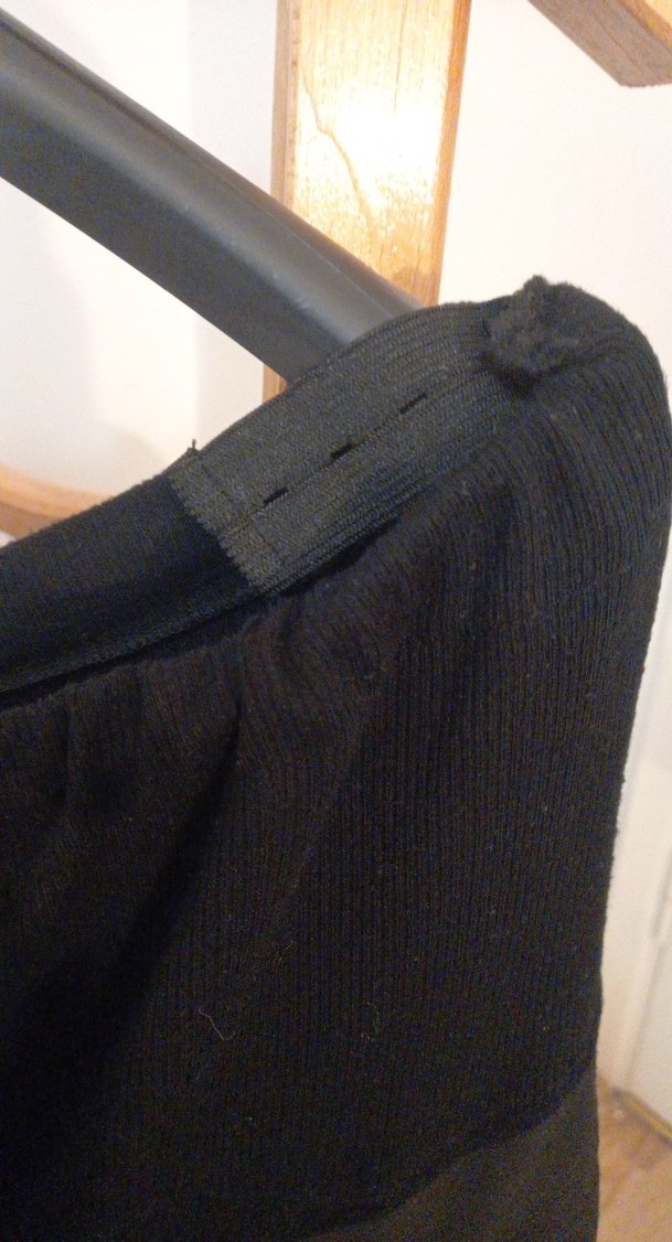 Siyah Düğmeli Hamile Pantolonu - Görsel 5