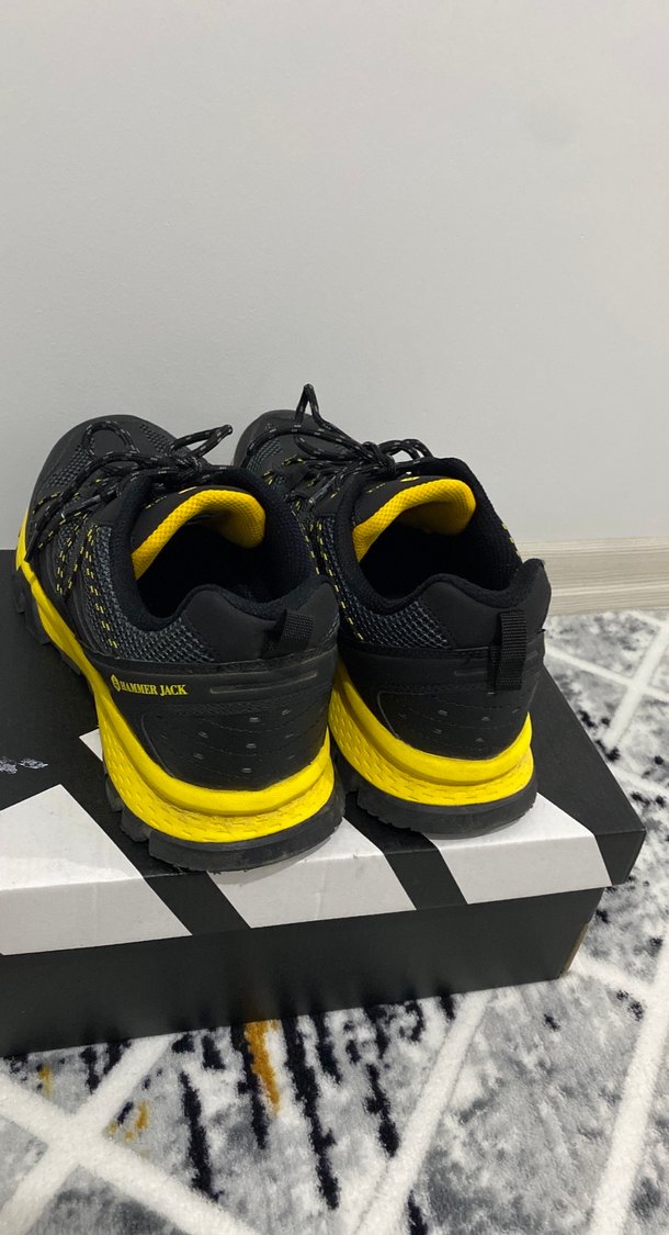 Siyah Sarı Spor Sneaker Erkek Ayakkabı - Görsel 3