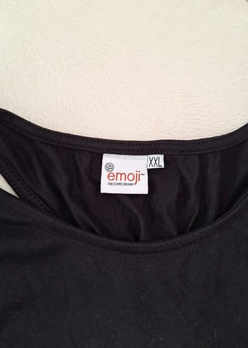 Siyah Baskılı Kadın Atlet - Görsel 3