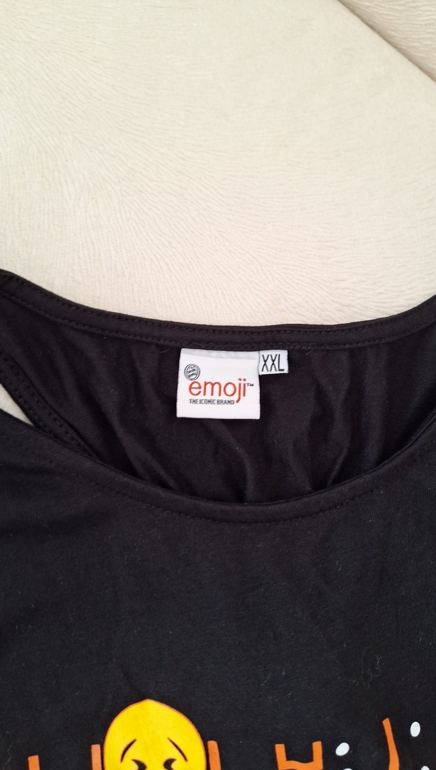 Siyah Baskılı Kadın Atlet - Görsel 3