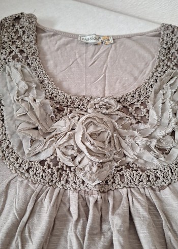 Dantel Detaylı Bohem Kolsuz Kadın Bluz - Görsel 4