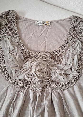 Dantel Detaylı Bohem Kolsuz Kadın Bluz - Görsel 3