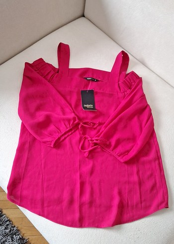 Pembe Askılı Kadın Bluz - Görsel 6